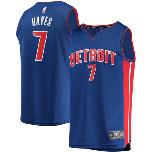 Killian Hayes Detroit Pistons Fanatics Branded 2021/22 Fast Break Replica Jersey - Icon Edition - Blue